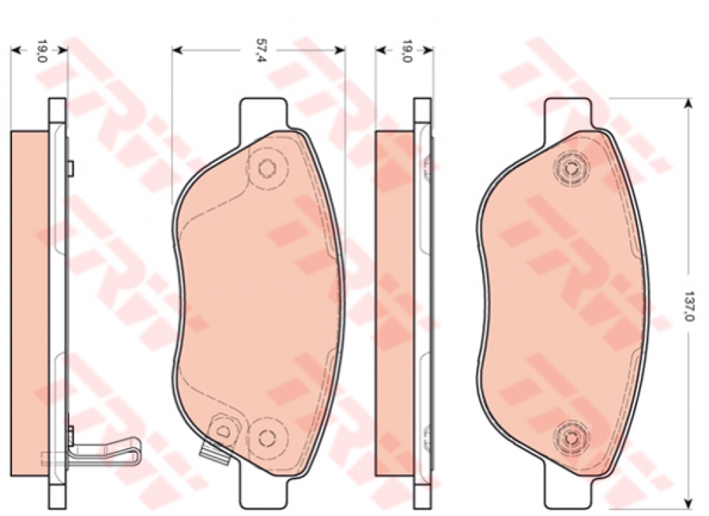 Placute frana fata pentru disc de 284mm TRW Corsa D Pagina 2/piese-auto-peugeot/produse-universale/sisteme-de-securitate-viper - Dispozitive de franare Opel Corsa D